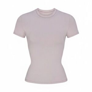 SKIMS cotton jersey t shirt in oyster